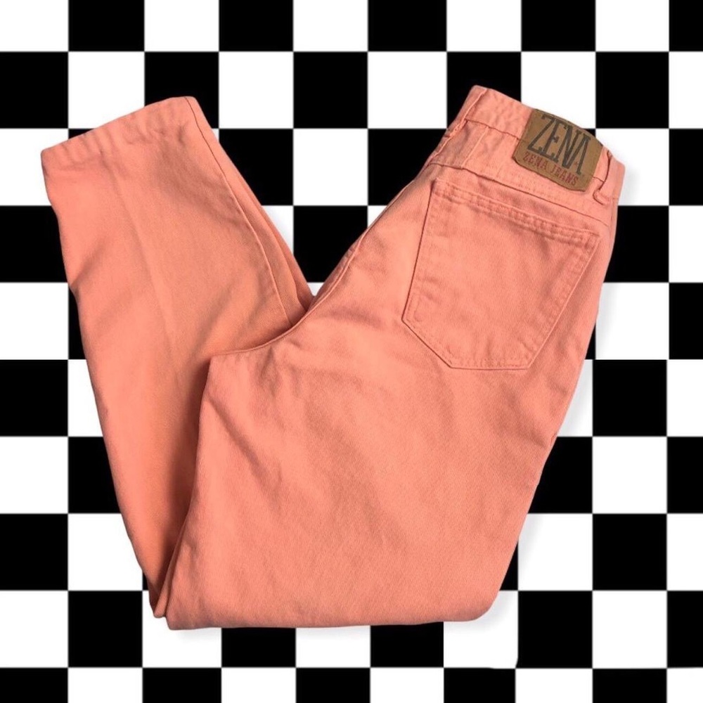 Vintage Pastel Peach Zena Jeans